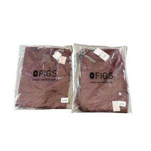 Figs Medium Set Yola Skinny Pants Casma 3 Pocket Top Burgundy NWT